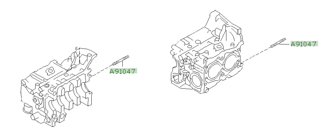 Block Case Bottom Stud for Gearbox Bell Housing - Image 3