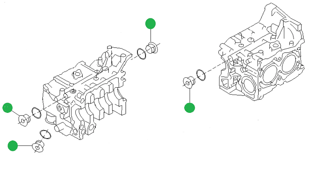 RCM Engine Block Case Blanking Plug kit (28mm) - Image 2