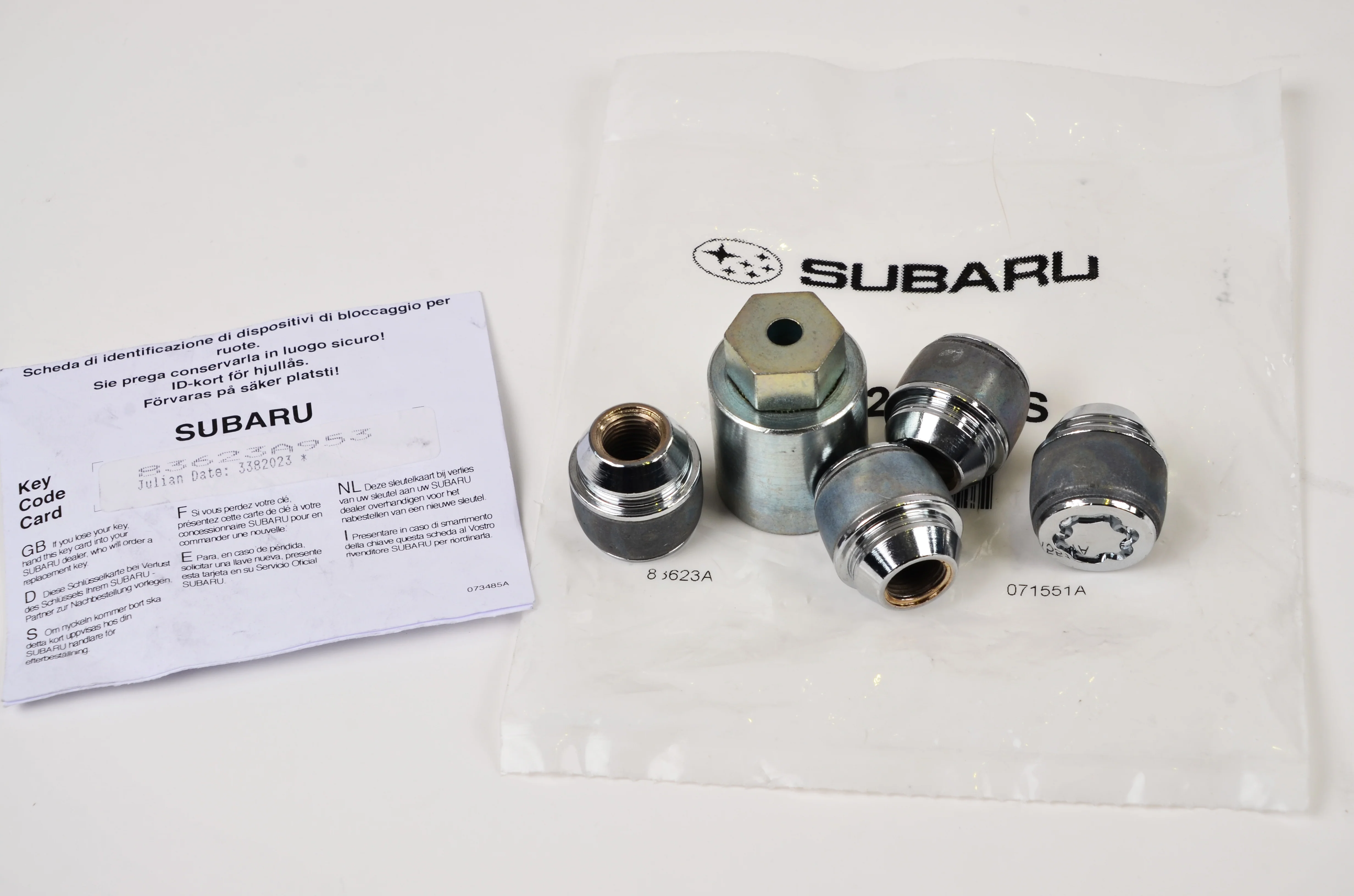 Genuine Subaru Locking Wheel Nut Set - Image 2