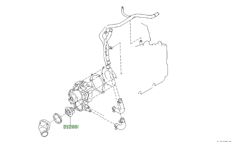 Genuine Subaru Thermostat - Image 4