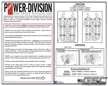 GSC Power Division S2 Billet Performance Camshaft Kit EJ20/205 Non VVT 1999+ - Image 4