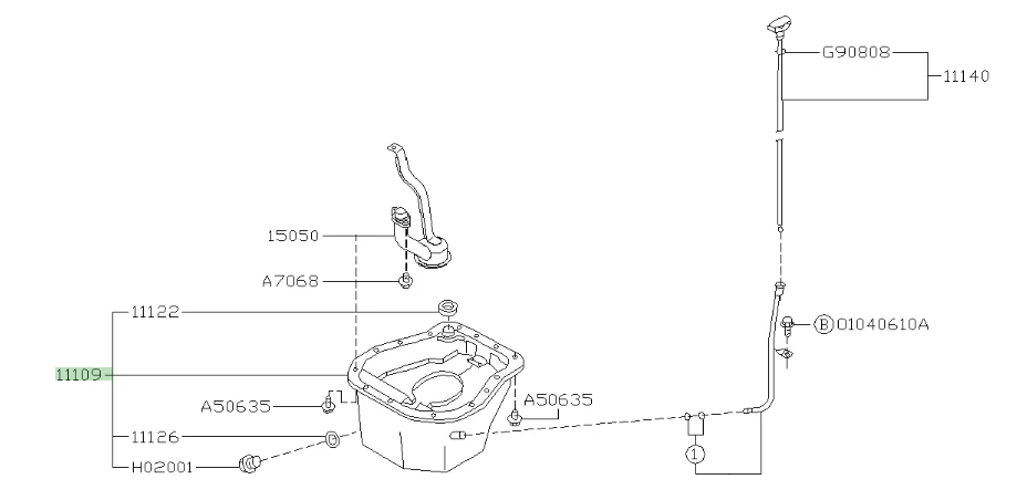 Subaru Oil Sump Pan Twin Scroll V7 - V8 2002 - 06 - Image 6