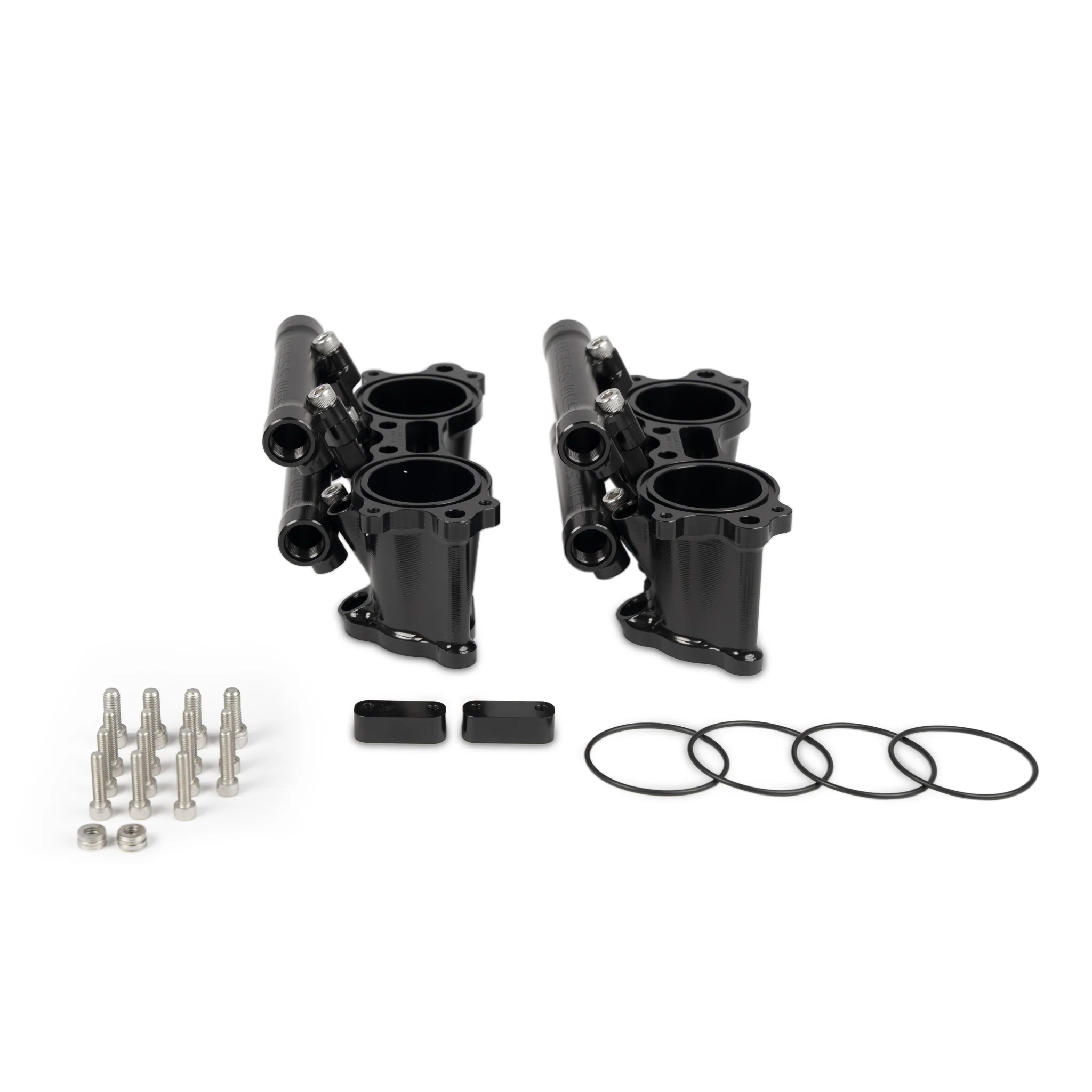Process West Dual Fuel Rail Billet Tumbler Delete Kit - Subaru 01-07 WRX/STI & 08-21 STI - Black - Image 4