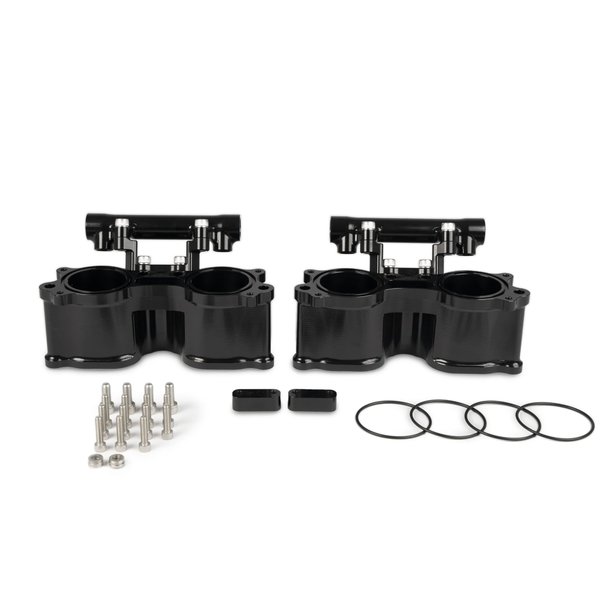 Process West Dual Fuel Rail Billet Tumbler Delete Kit - Subaru 01-07 WRX/STI & 08-21 STI - Black - Image 5