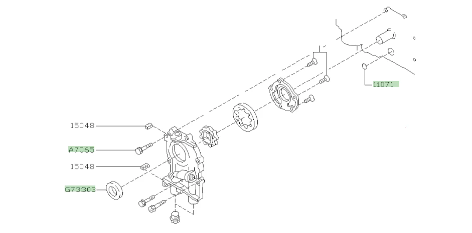 RCM Subaru Oil Pump Fitting kit EJ2# - Image 4