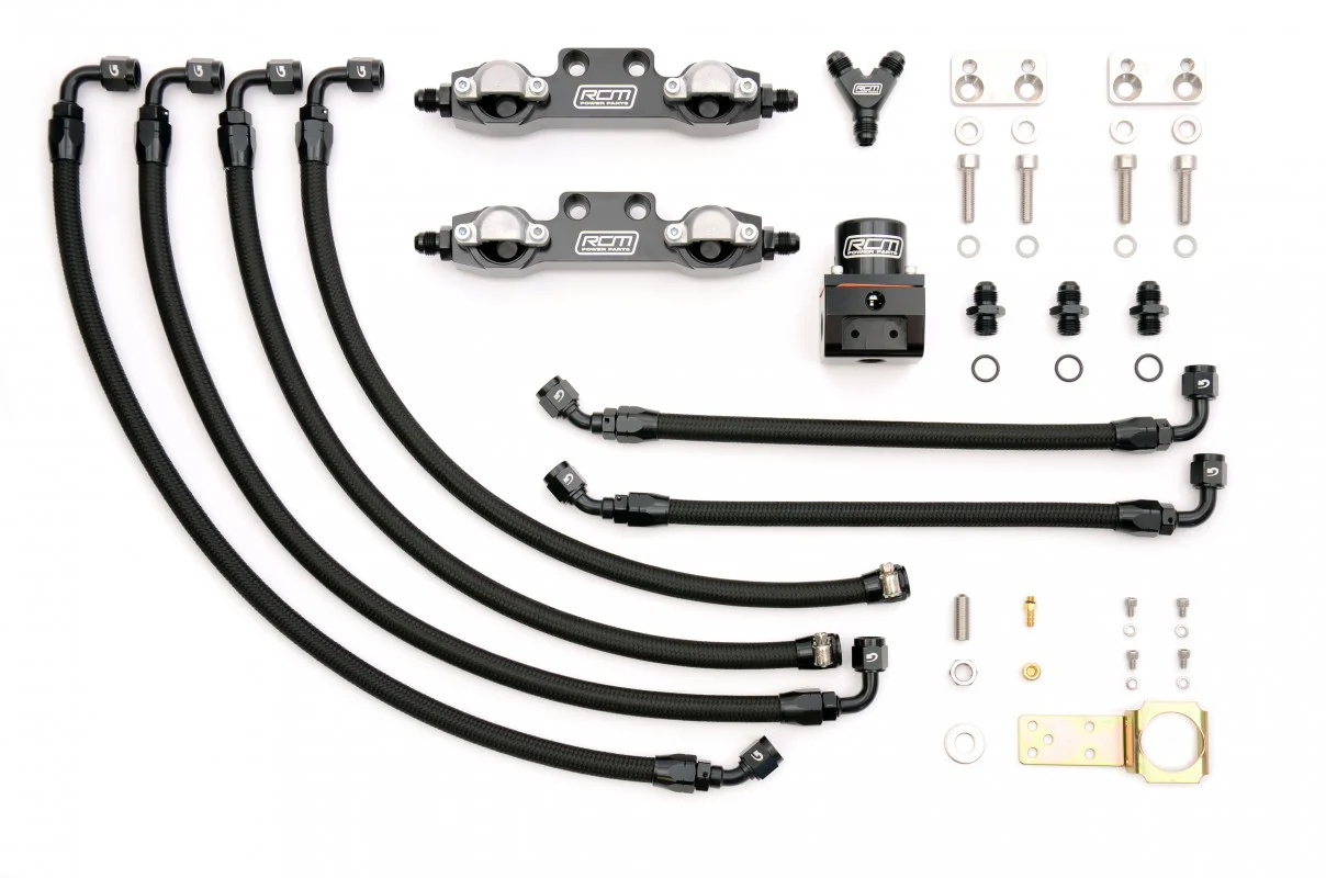 RCM Side Feed Parallel Billet Fuel Rail Kit V1 - V2 - Image 2