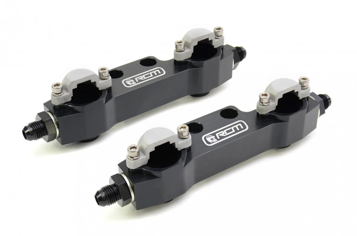 RCM Side Feed Parallel Billet Fuel Rail Pair V1 - V2 - Image 2