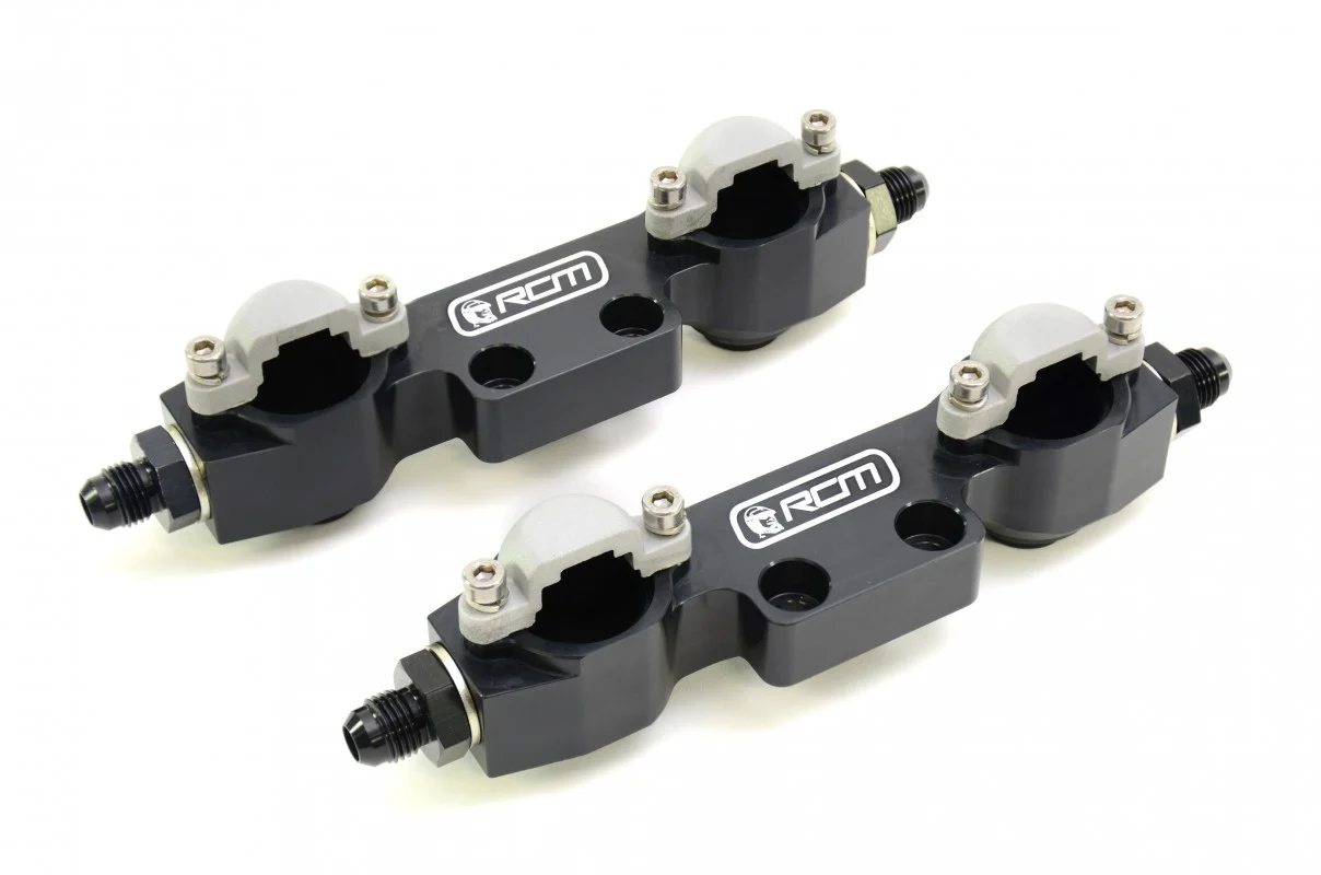 RCM Side Feed Parallel Billet Fuel Rail Pair V3 - V4 - Image 2