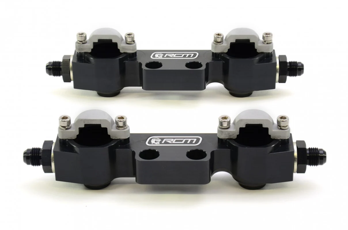 RCM Side Feed Parallel Billet Fuel Rail Pair V3 - V4 - Image 3