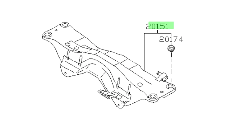 Subaru Rear Crossmember GC8 1993+ - R160 - Image 8