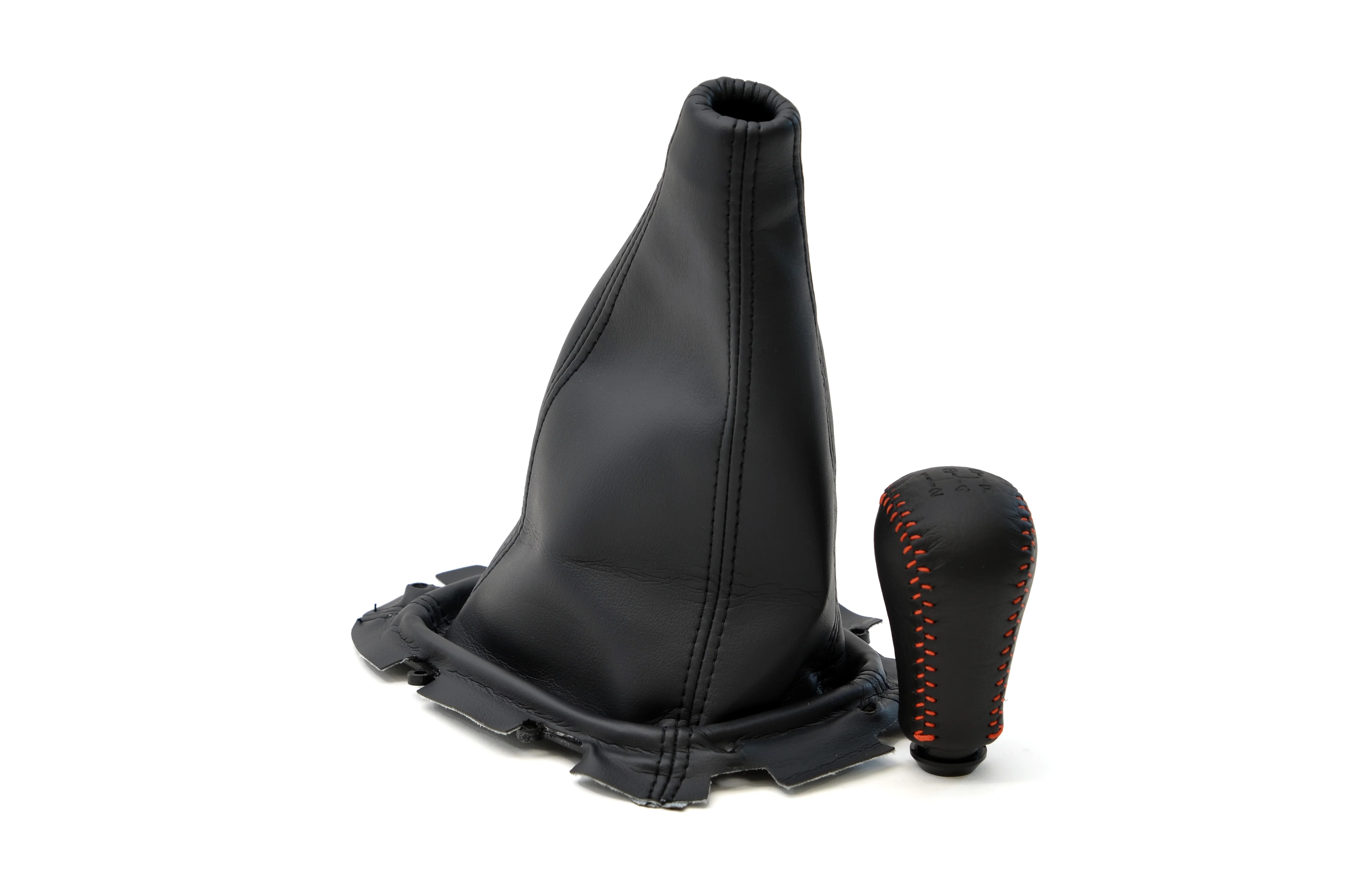 WRX STI 5-Speed Leather Red Stitched Gear Knob & Gaiter Kit - Image 3
