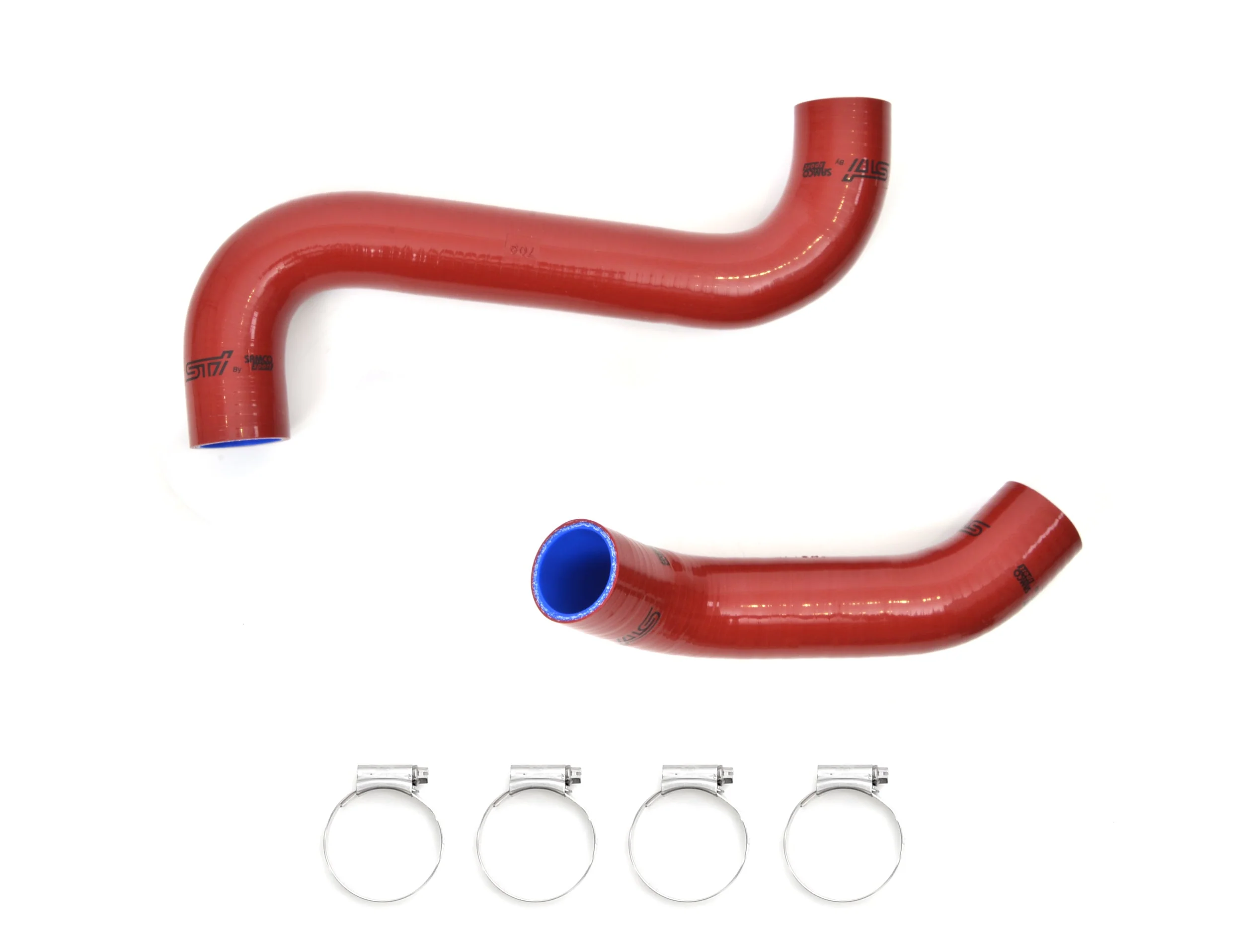 STI by Samco Sport Viper Red Radiator Hose Kit 2008-2017 - Image 2