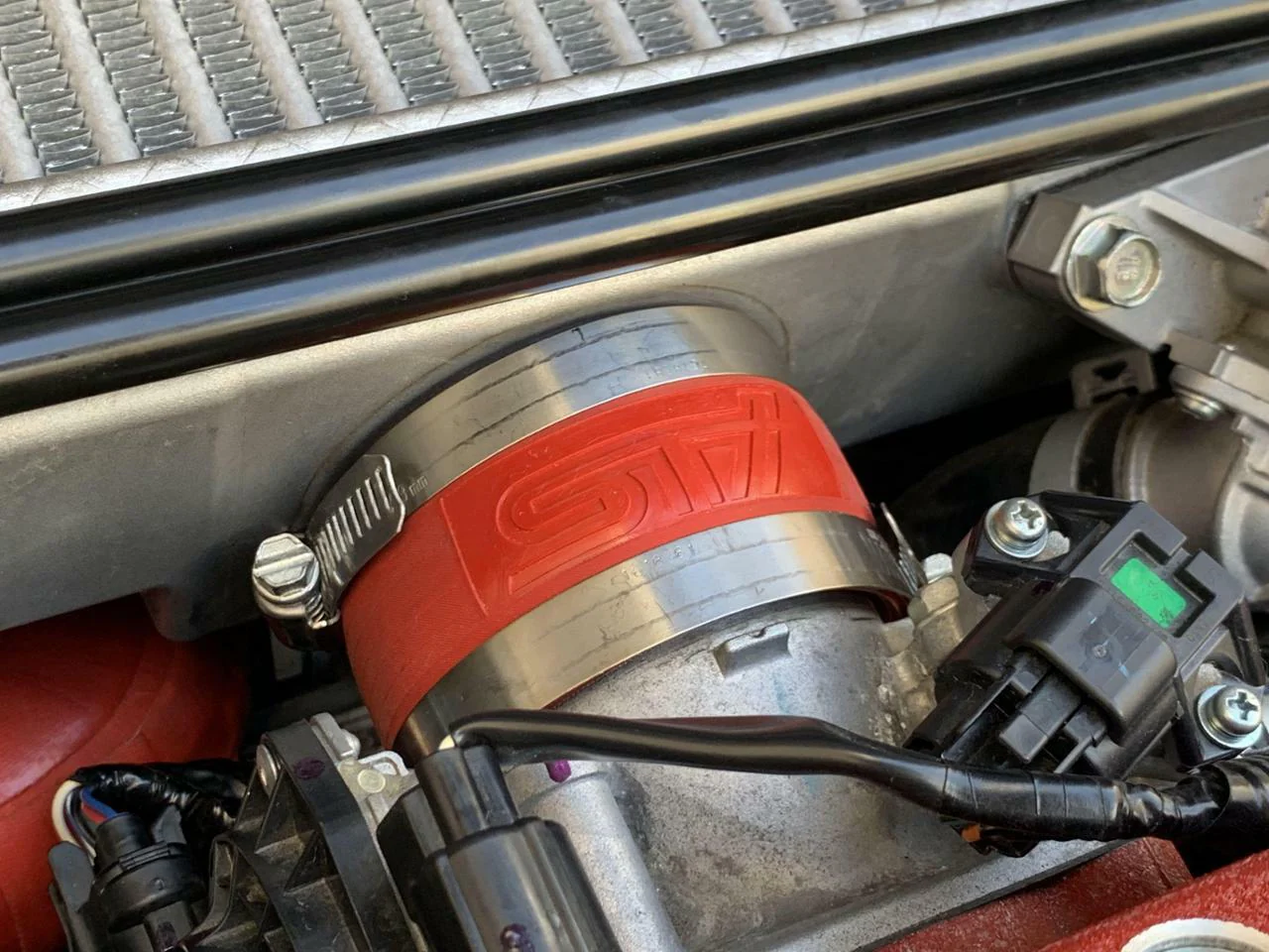 STI Embossed Throttle Body Silicon Hose - Image 2