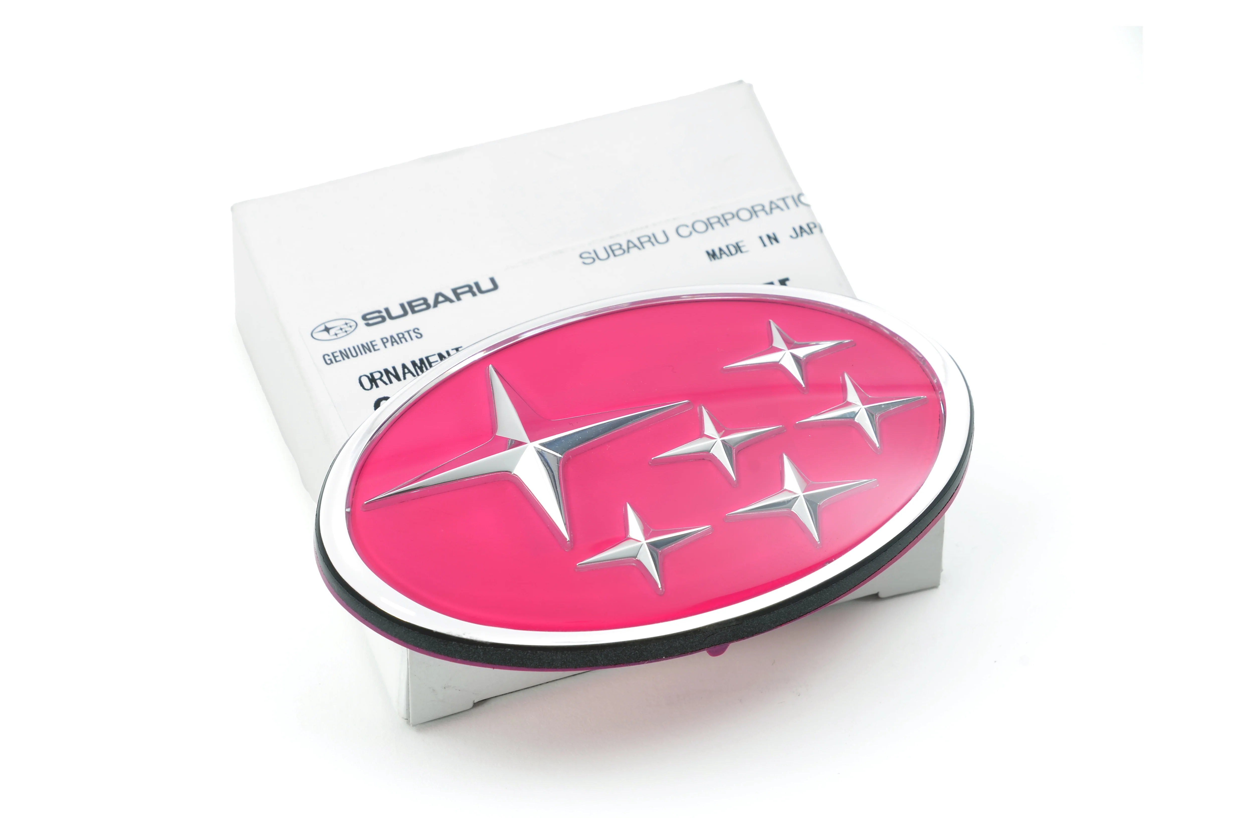 Subaru STI Pink Stars Front Grille Badge - GC8 - Image 3