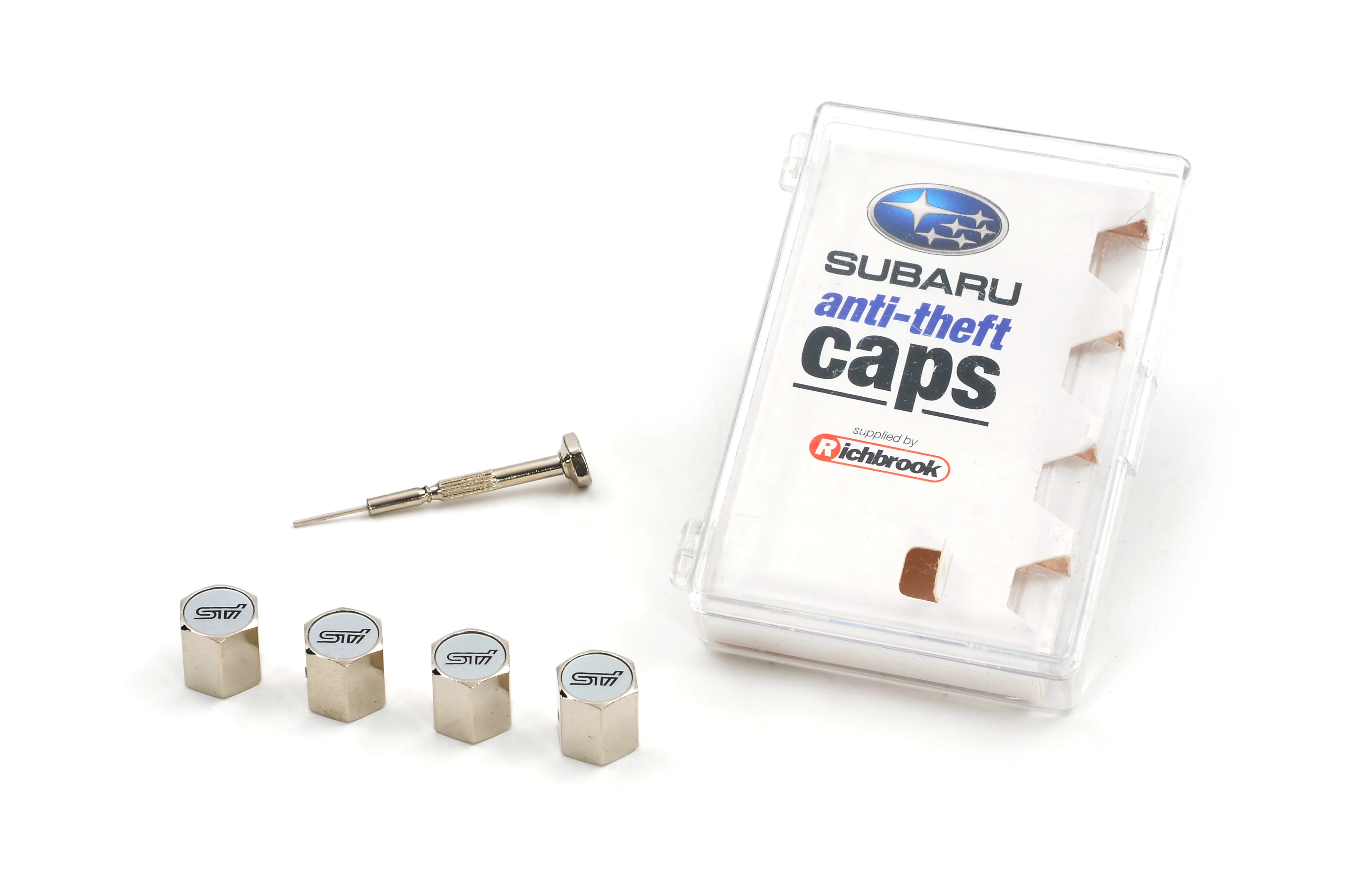 Subaru "STI" Anti Theft Valve Caps - Image 2