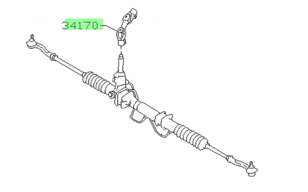 Subaru Impreza GC/GF8 Steering Rack Universal Joint - 1992-2000 - Image 2