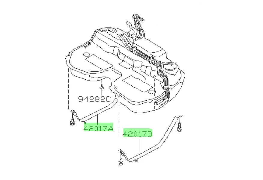 Subaru Impreza GC8/GF8 Fuel Tank Strap Kit - Image 5