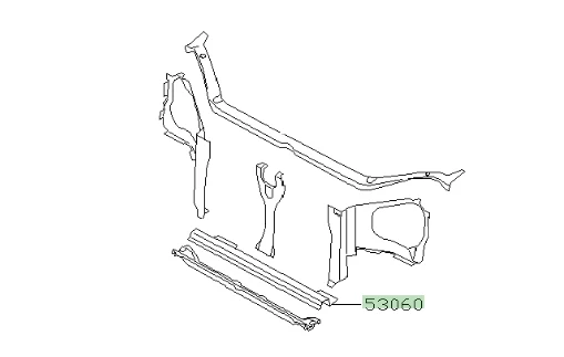 Subaru Lower Radiator Support Panel Kit - New Age Impreza 2001-2007 - Image 4
