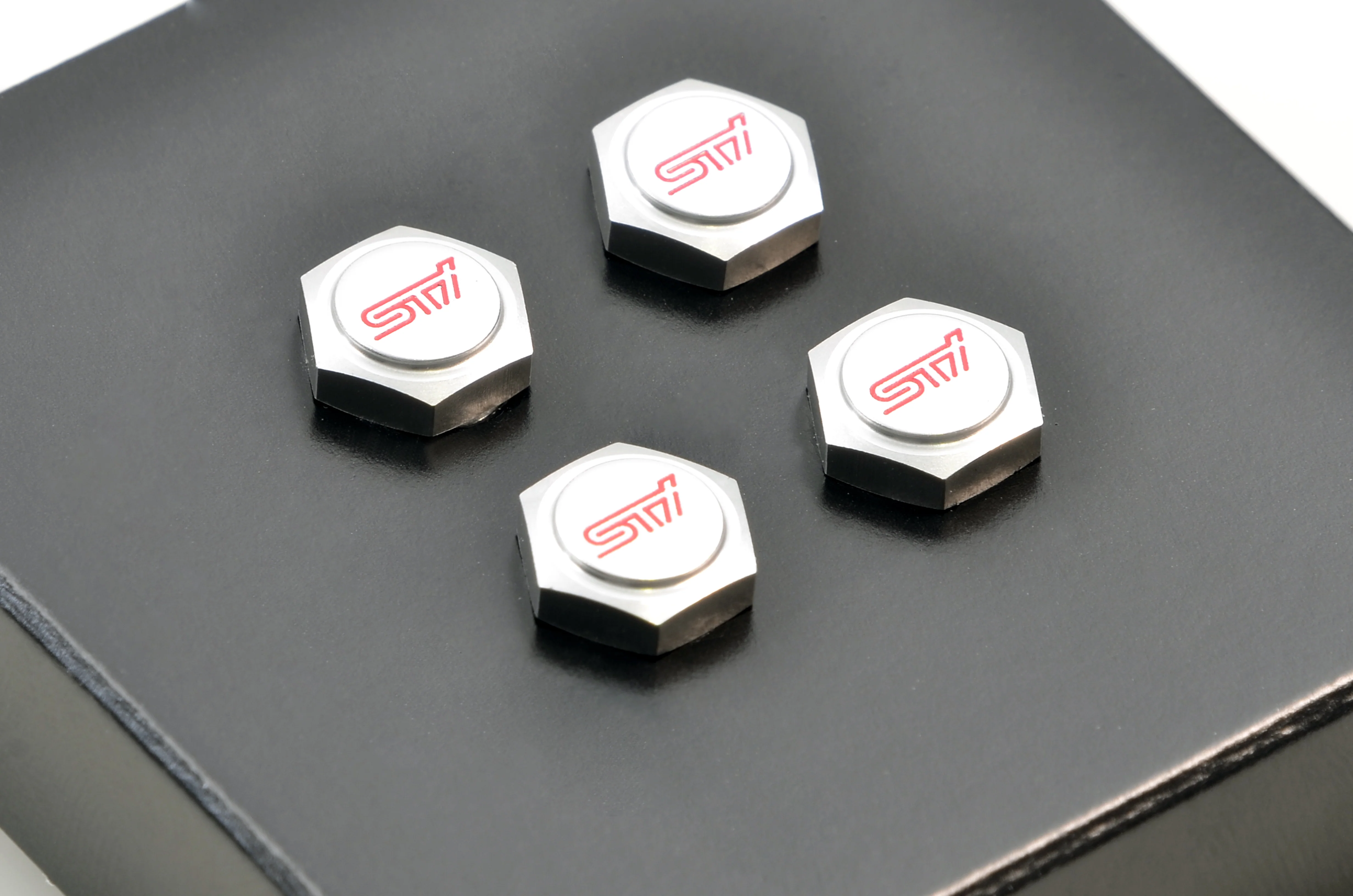 Subaru "STI" Tyre Valve Cap Set - Image 2