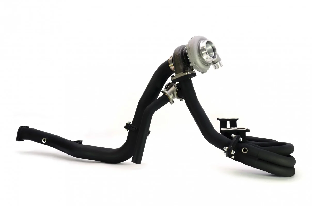 Rotated Turbo Up & Downpipe Kit for V-Band GENII Garrett Turbochargers - Image 4